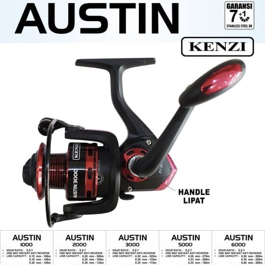 Reel pancing kenzi austin 2000 3000 one way - 3000