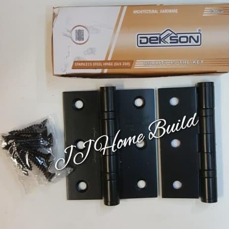 Engsel Pintu Jendela 3" DEKSON HITAM STAINLESS SUS 304 Matt Black