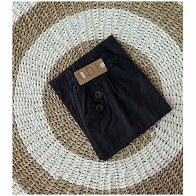 Kulot Panjang Polos Bahan Katun Cigarete Model Payung Murah-4