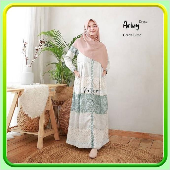 Gamis Syari Simple Elegan - Kaiyya Ariny Baju Syari Remaja Kekinian