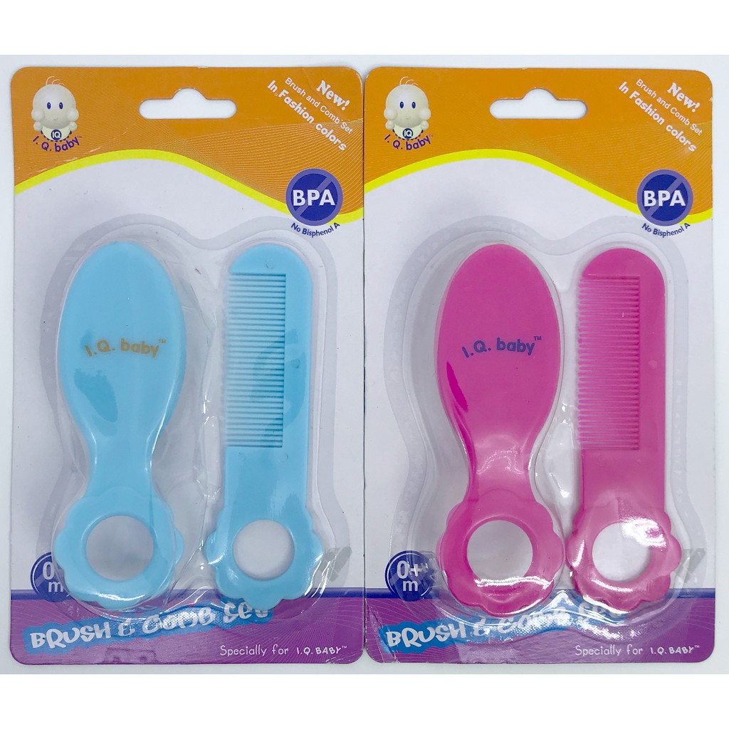 BAYIe - Sisir Bayi 2 in 1 Brush and Comb Set IQ BABY