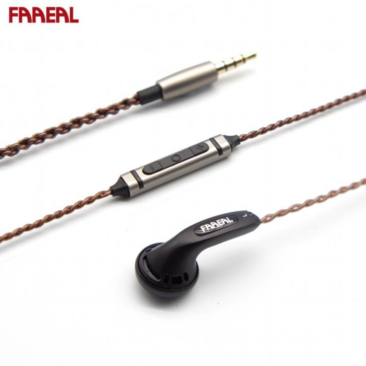 FAAEAL IRIS 2.0 In Ear 32ohm Flat Head Earphone HiFi Bass Sound Mic Earbuds