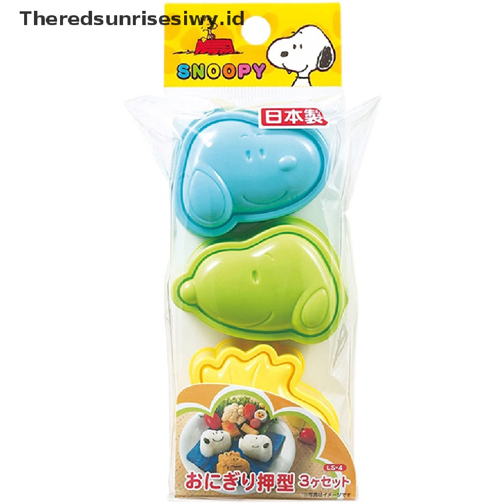 # Alat Rumah Tangga # 3 Pcs Cetakan Roti Kue Biskuit Sandwich Bentuk Snoopy