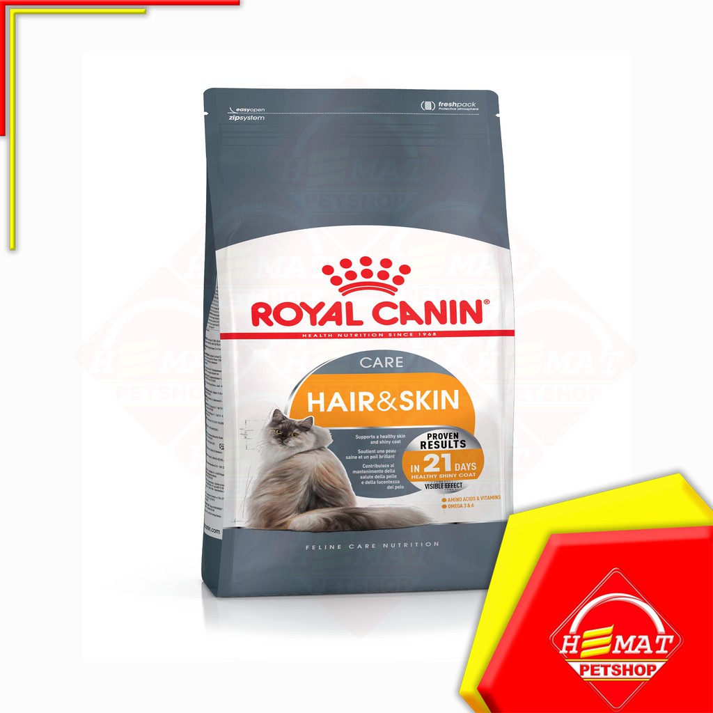 Makanan Kucing Royal Canin Hair &amp; Skin 4 Kg / Hair and Skin 4kg