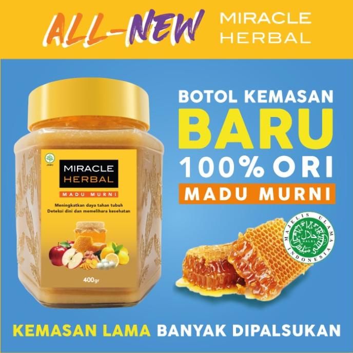

MIRACLE HERBAL 400ML MADU MURNI