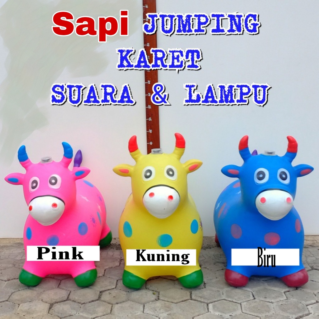 Jumping Animal / Kuda Kudaan Karet ( ada suara dan lampu )