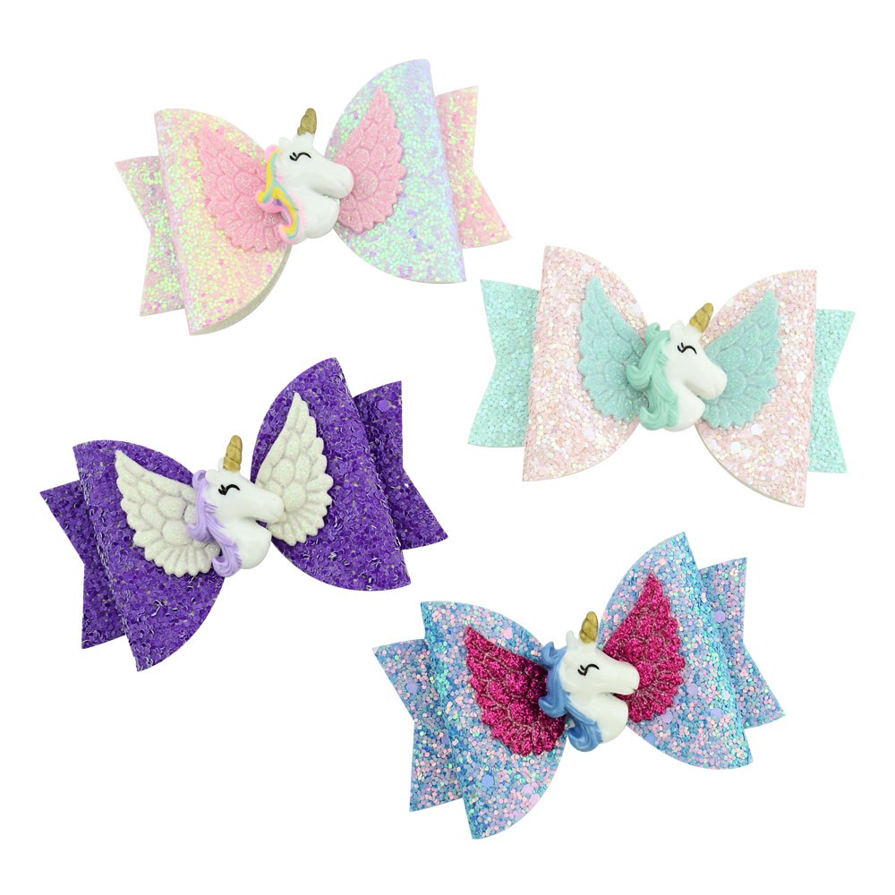 Bayi Perempuan Unicorn Sequin Jepit Rambut Fashion Anak Bayi Perempuan Unicorn Sequin Jepit Rambut Fashion Anak