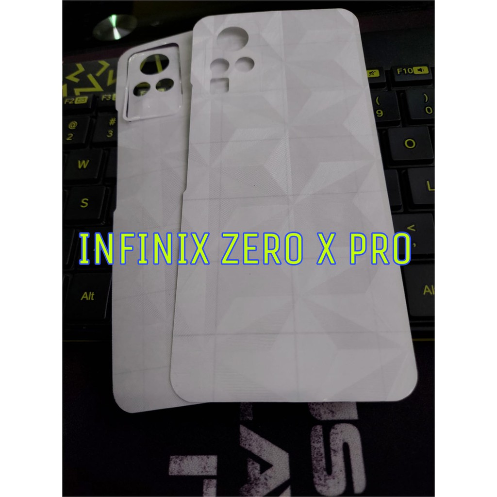 Skin Carbon INFINIX ZERO X PRO Back Skin Sticker Carbon DIAMOND Premium Handphone