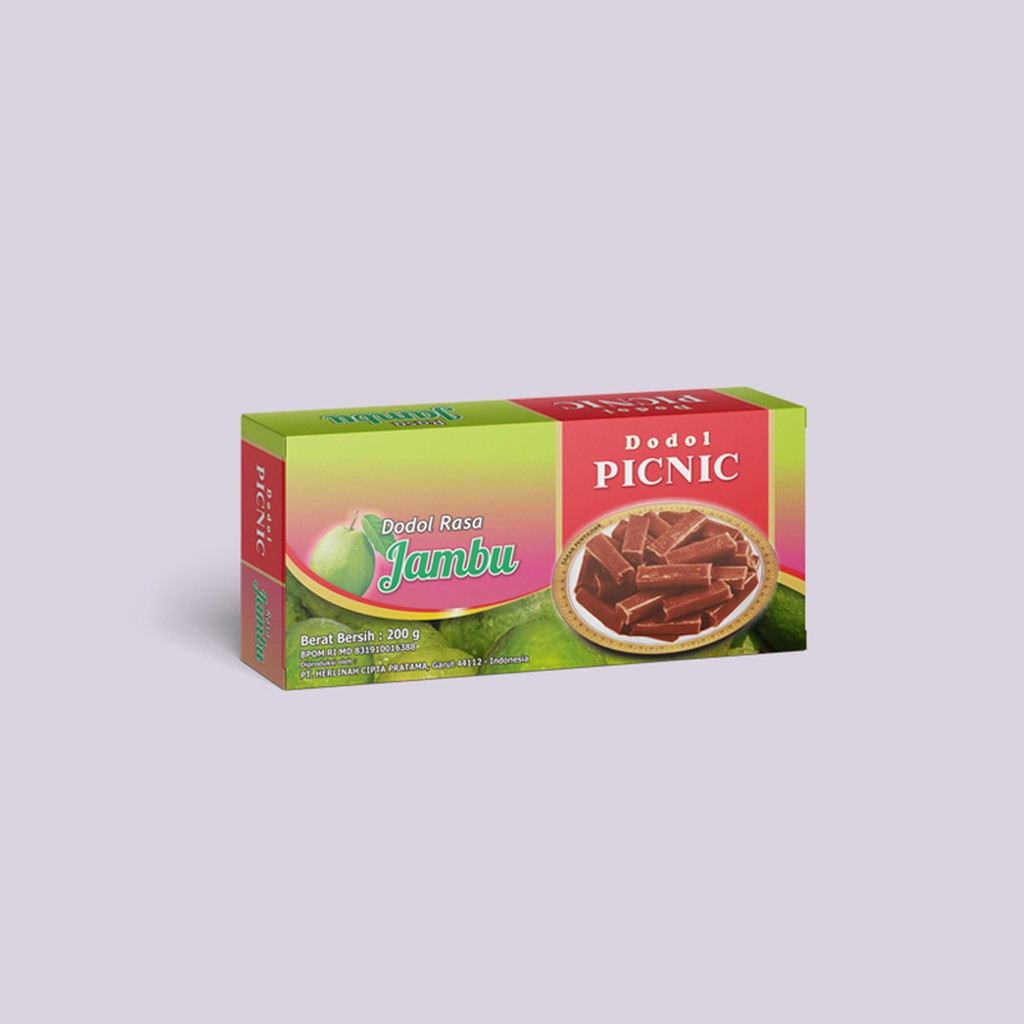 

Dodol Garut PICNIC Rasa Jambu 200 Gr