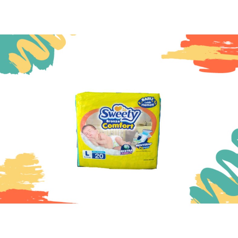 Pampers sweety bronze comfort L 20 perekat