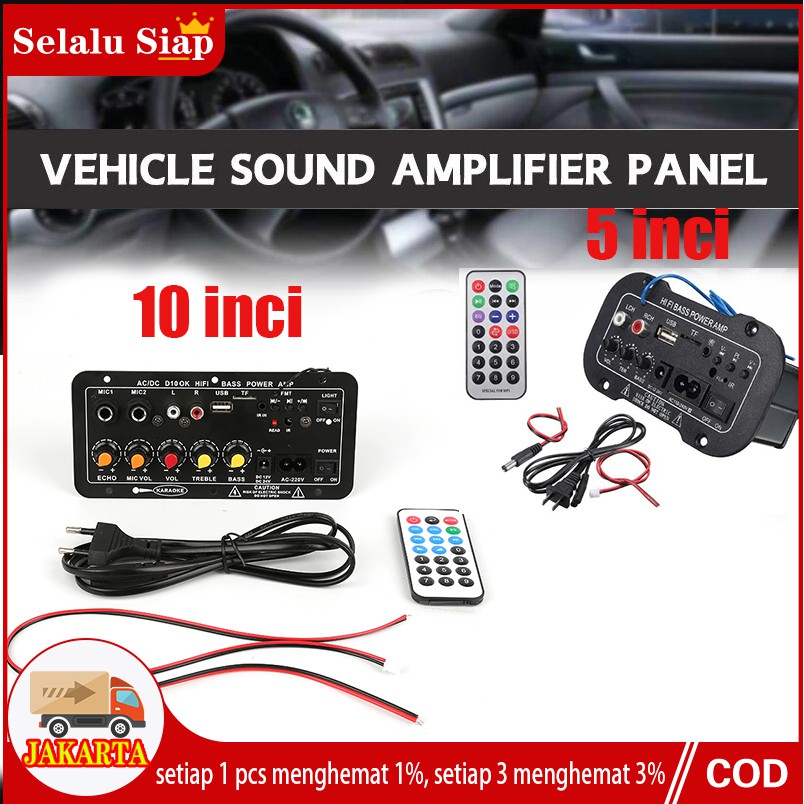 10 inci Amplifier Board Audio Bluetooth USB FM Radio TF Player Subwoofer 30W taffstudio amplifier AW-322