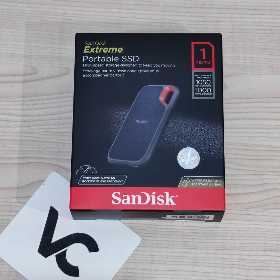 SANDISK EXTREME PORTABLE SSD V2 1TB USB 3.2 EXTERNAL 1 TB USB TYPE C E61