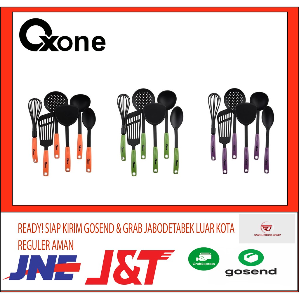 Oxone OX-953 SPATULA Alat Memasak. Isi 6 pcs