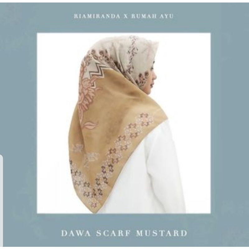 Rare Preloved ~  Dawa scarf by Rumah Ayu x Ria Miranda
