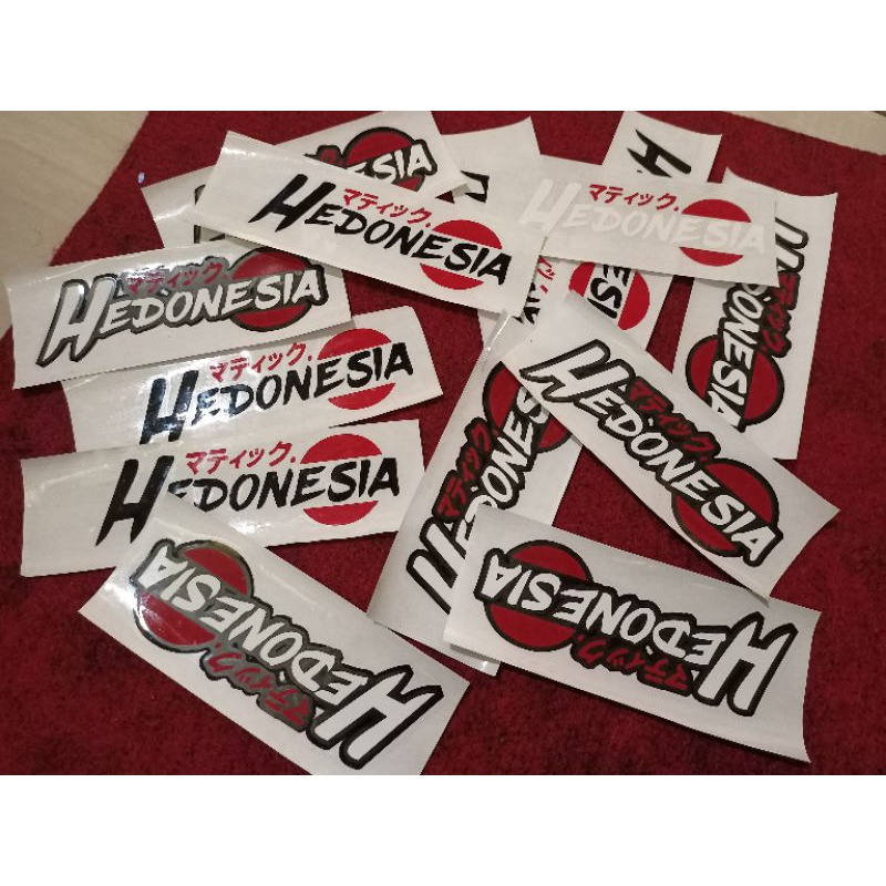 Sticker cutting hedonesia x japan