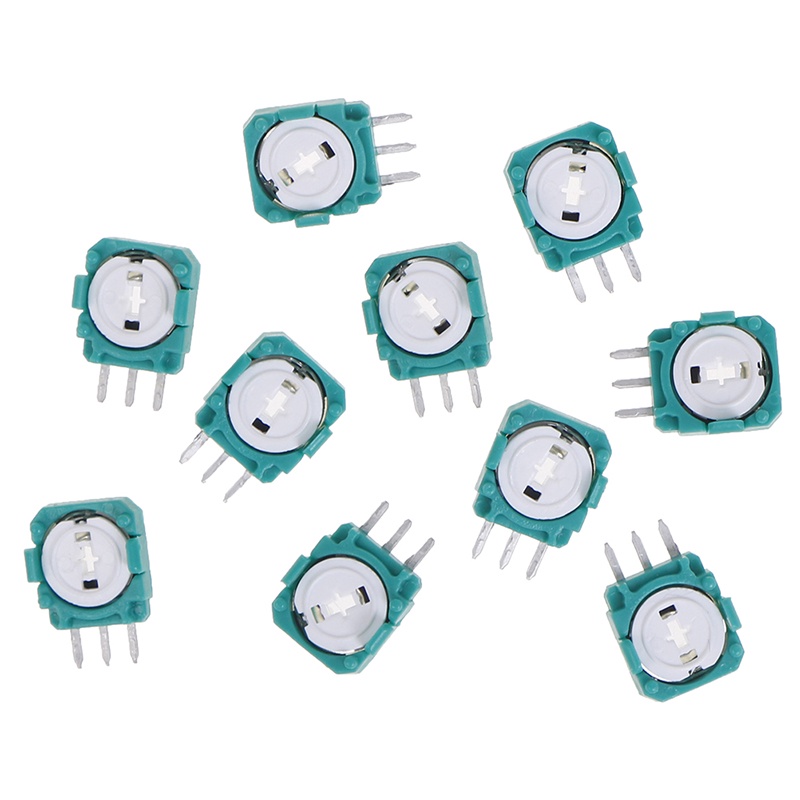 {LUCKID}10PC 3D Analog Joystick Potentiometer 3 Pin Sensor Module Replacement For PS4