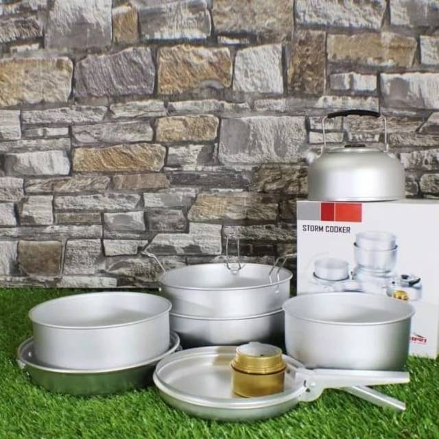 ALAT MASAK CAMPING NESTING COOKING SET STORM COOKER DHAULAGIRI