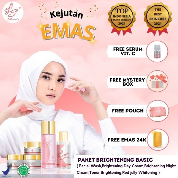 Jual LS SKINCARE BPOM CREAM PEMUTIH WAJAH BASIC GLOWING KOSMETIK KRIM ...