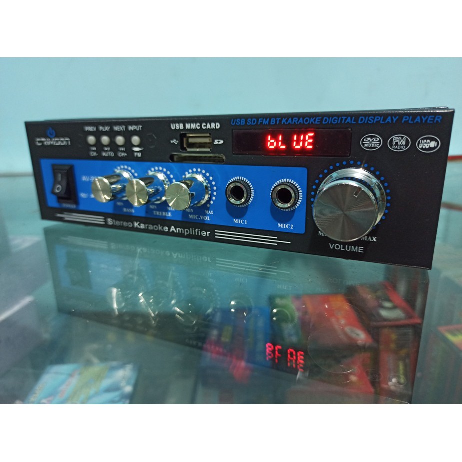 POWER AMPLI PROFESIONAL KARAOKE CRIMSON AV999B Mp3 murah BLUETOOTH