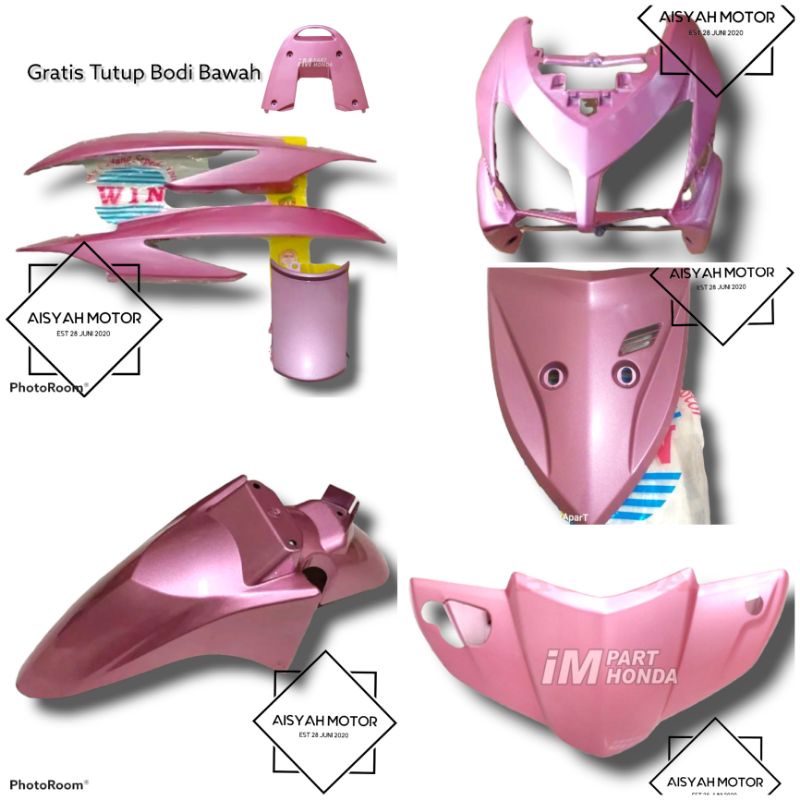 Bodi Halus Honda Vario 110 CW Warna Pink