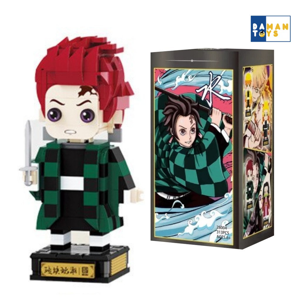 Demon Slayer Kimetsu No Yaiba Zenitsu/Nezuko/Giyuu /Tanjirou/Rengoku Bricks PVC Action Figure