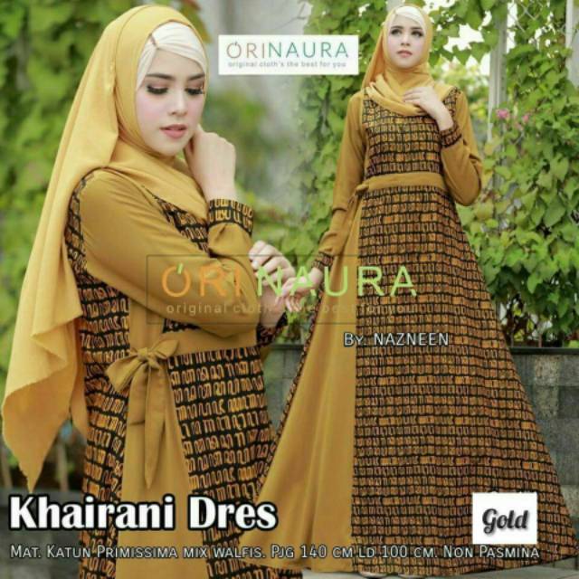 GROSIR COUPLE KHAIRANI DRESS aksara