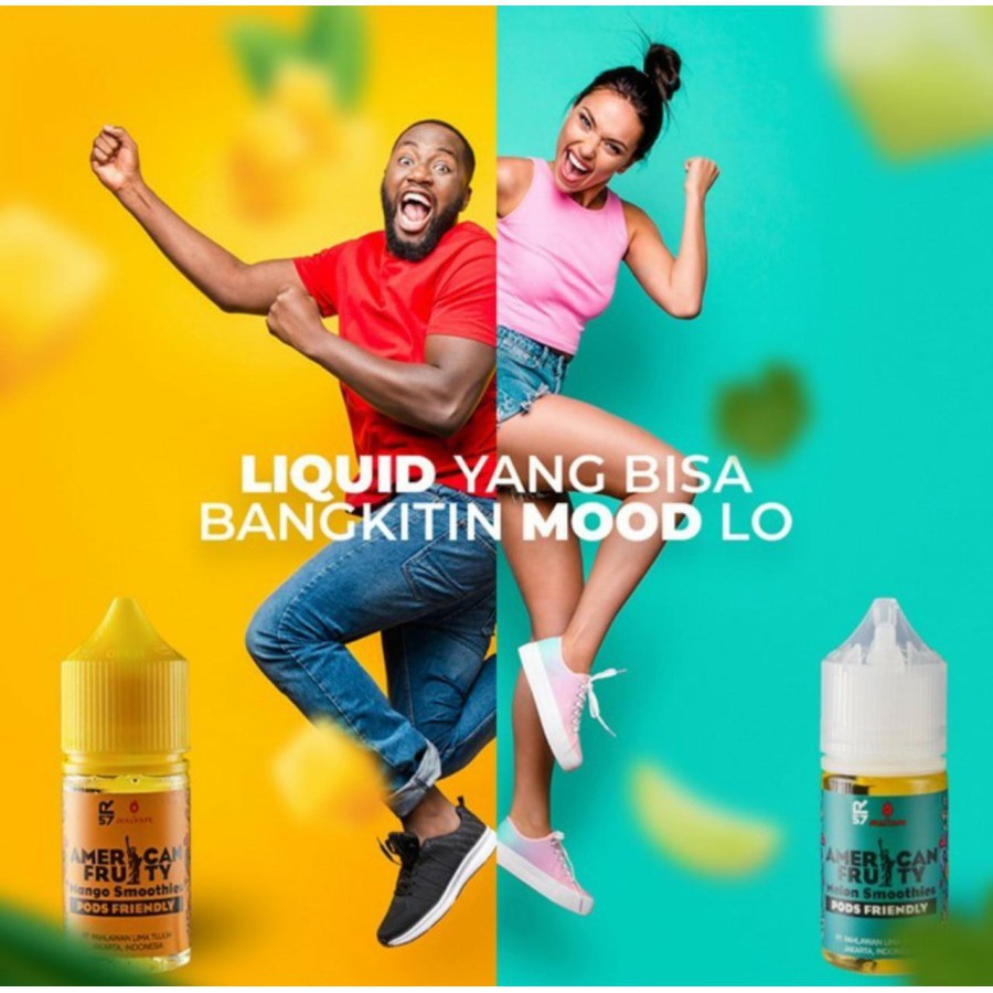 Liquid American Fruity Mango Smoothies &amp; Melon Smoothies Pods Friendly