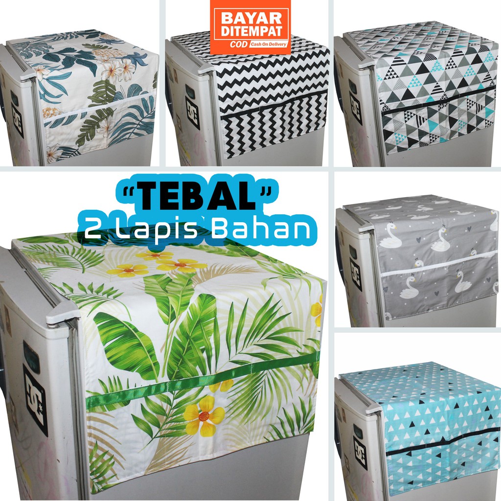 Cover Kulkas Minimalis Tebal 2 Lapis