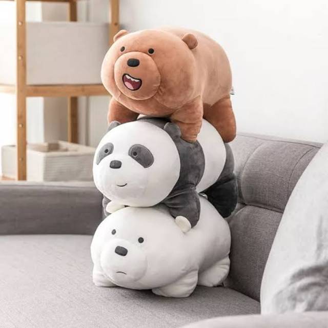 Miniso We Bare Bears Plush Grizzly Festival Series St 