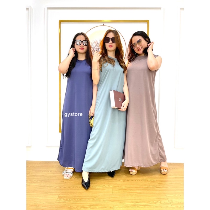 Maxi Dress Voxy A | Manset Dress Buntung