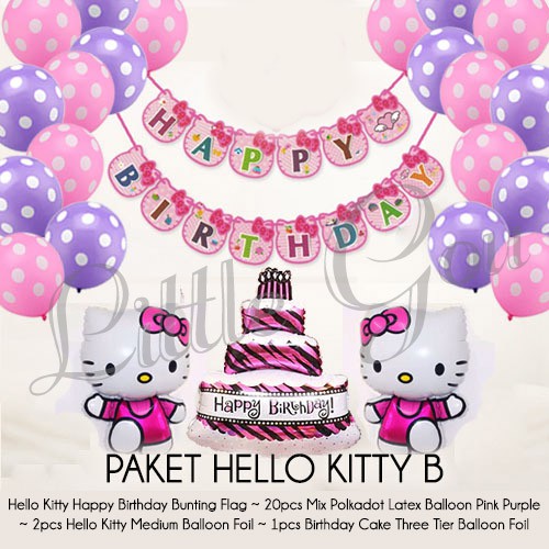 30 Ide Keren Dekorasi  Ultah  Tema Hello  Kitty  Neng Eceu