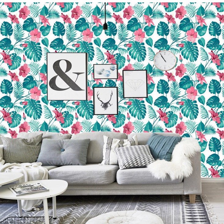  Wallpaper  Sticker DAUN MONSTERA Dekorasi Rumah 