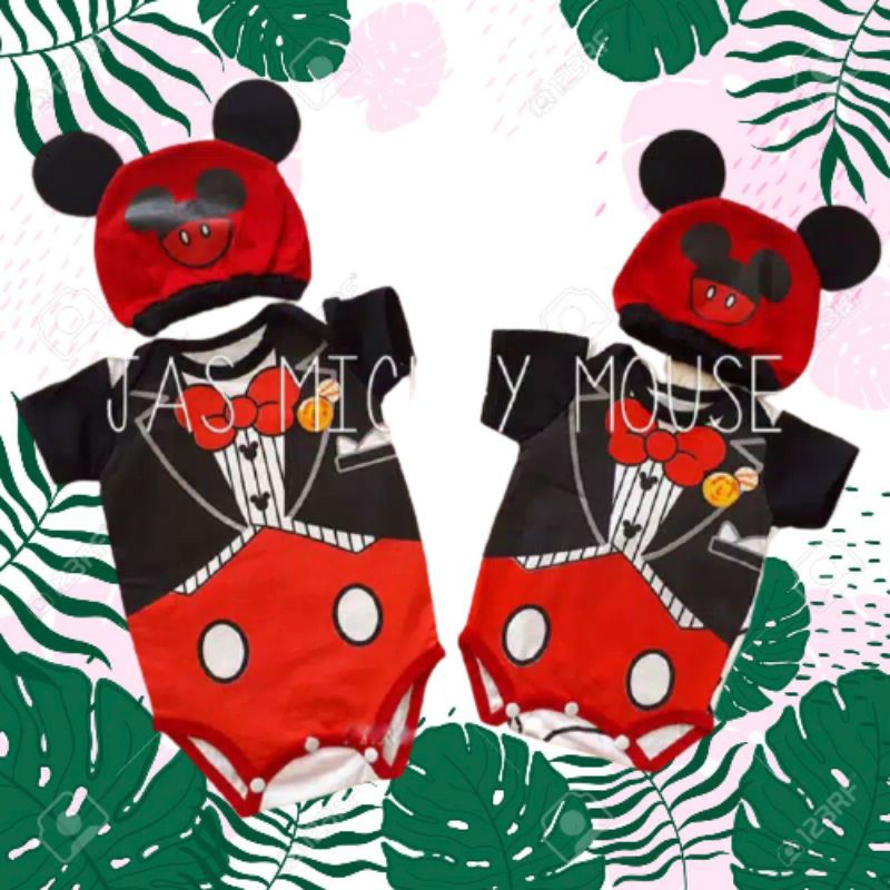 Baju Bayi Kostum Mickey Mouse Jumper Bayi Mickey Mouse