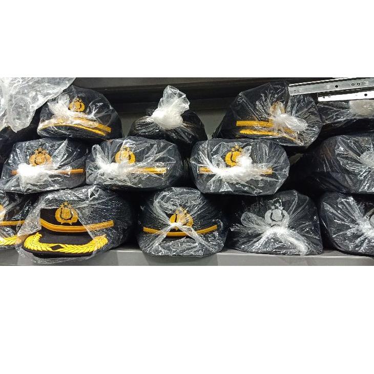 ❤[BIG SALE]❤ Topi Komando POLRI Bintara, Pama, Pamen Hitam