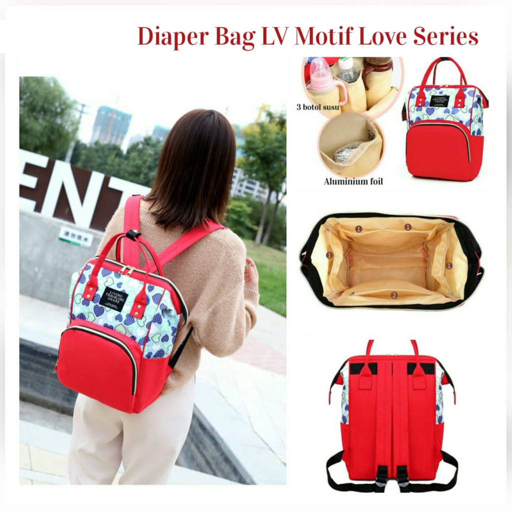 11.11 Big Sale - [KDS-1041] Diaper Bag LV Motif Love Series