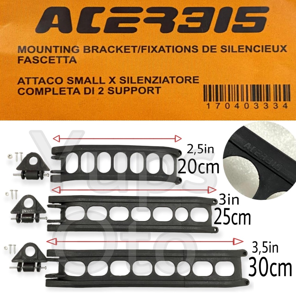 KLEMAN KNALPOT ACERBIS KLEM KNALPOT BREKET KNALPOT ACERBIS 2,5INCH 3INCH 3,5INCH KLEMAN KNALPOT ACERBIS HITAM GANTUNGAN KNALPOT PNP UNTUK SELENCER 2 TAK 4 TAK NINJA R RR KR SATRIA FU MATIC BEBEK DLL BAHAN ASLI NYLON ANTI PANAS KUALITAS TERJAMIN PNP