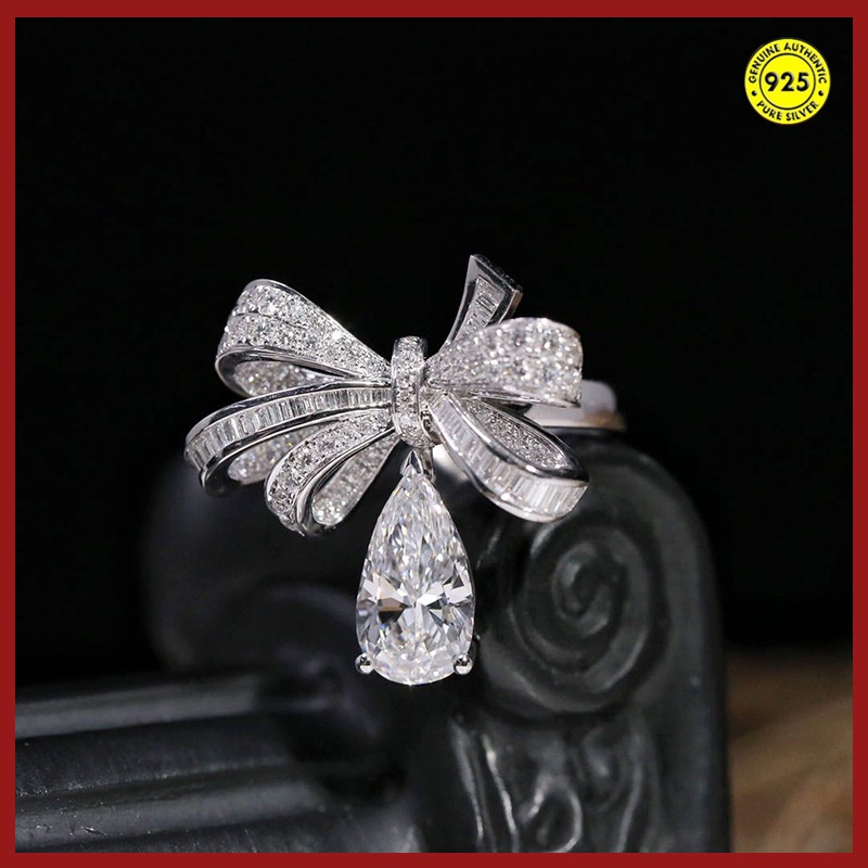 Cincin Pita Moissanite Untuk Wanita