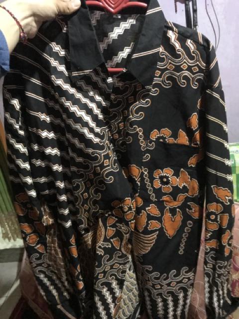 Kemeja Batik Pria Ppbtk07 Modern Lengan Panjang