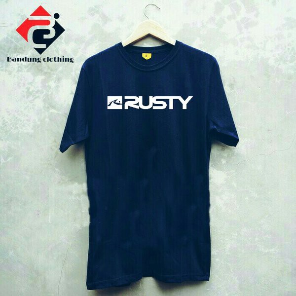 Baju kaos tshirt distro rusty RUSTY simple keren