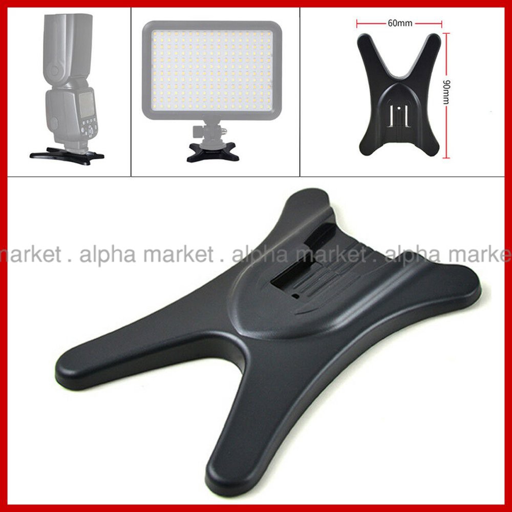 Flash Light Speedlite Stand Kaki Bebek Universal Black Hot Shoe Base Holder Canon Nikon Fujifilm Shopee Indonesia