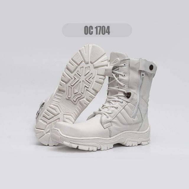 SEPATU PDL PUTIH DAN HITAM