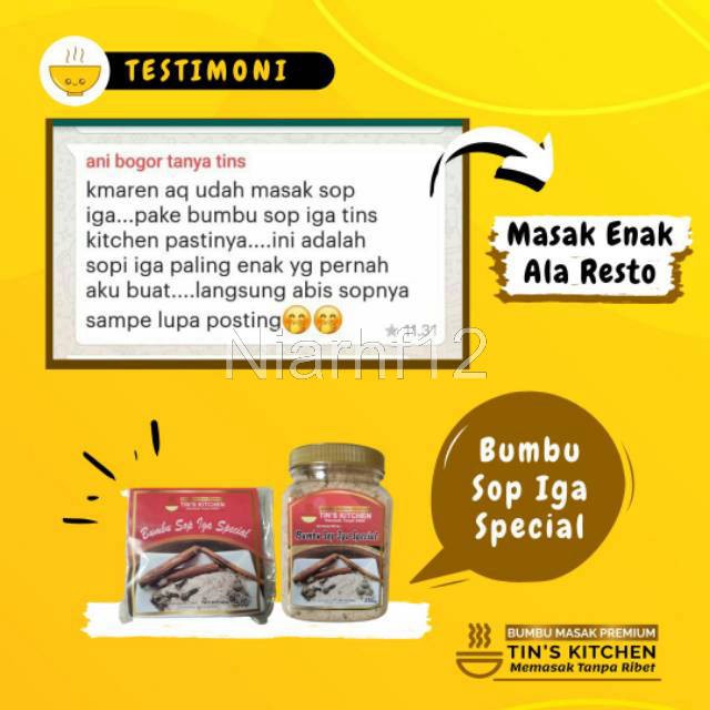 

Bumbu Sop Iga berempah kemasan toples