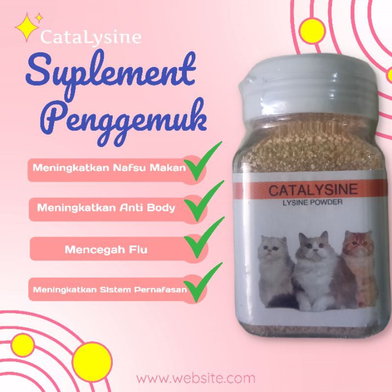 Pro Lysine 50g Vitamin Kucing Immune Nafsu Makan Imun Imunitas CataLysine Plus