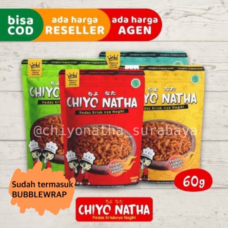 

♡TERMURAH♡ Makaroni CHIYONATHA 60gr makaroni pedas kriuk camilan snack enak