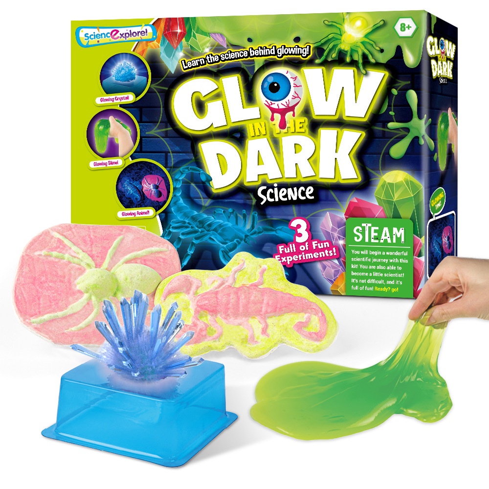 Mainan Eksperimen Sains 3D Glow in the Dark Mainan Melukis Edukasi Anak