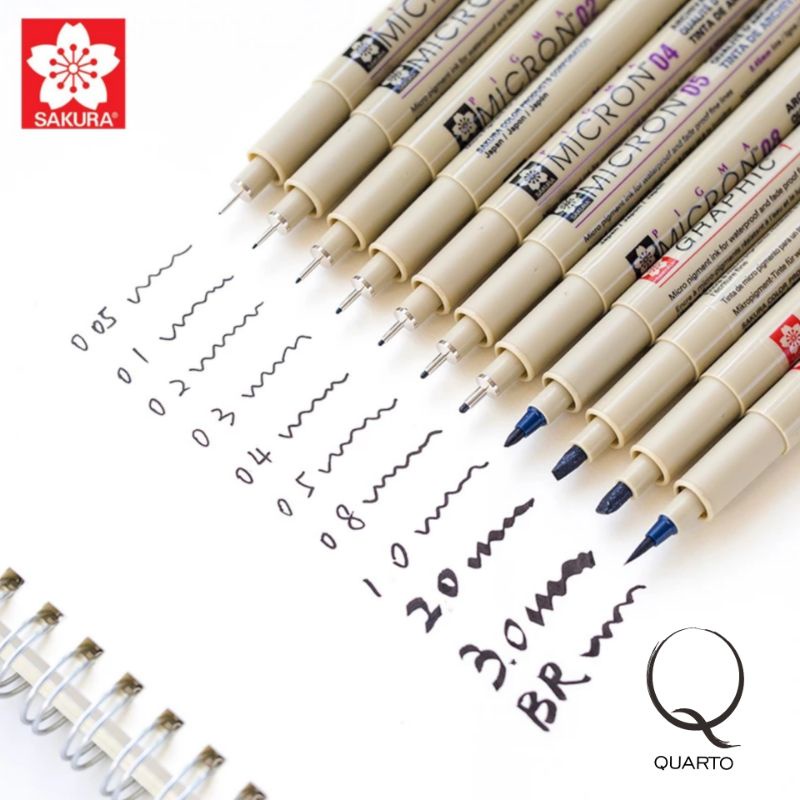 

Sakura Pigma Micron Drawing Pen Hitam Original | 005 | 03 | 05 | sketsa | gambar | arsitektur | pulpen | black | murah | tinta | alat gambar | drawing tool kit