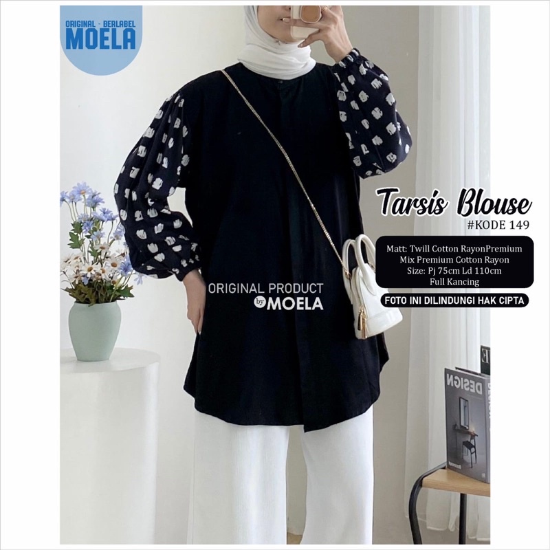 Tarsis blouse wanita hijab by moela