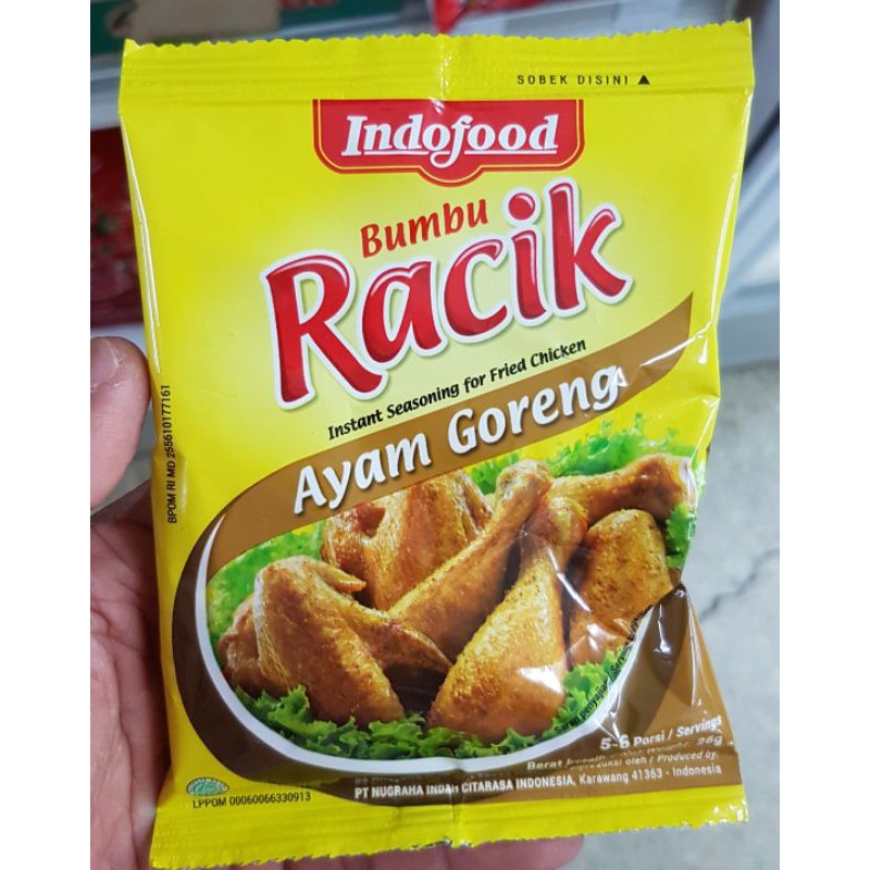 

INDOFOOD Bumbu Racik untuk Ayam Goreng 20gr