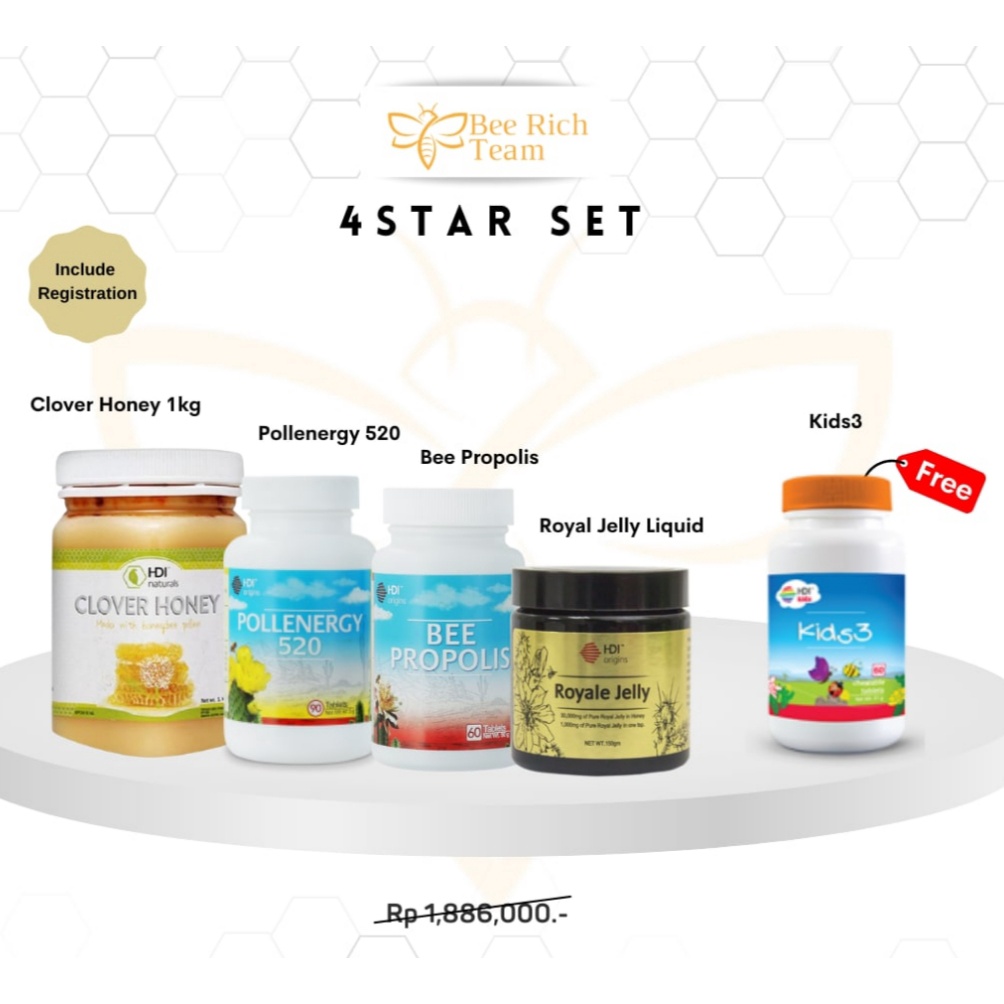 4 STAR SET PRODUK HEMAT HDI BUAT KELUARGA [STARTER PACK]