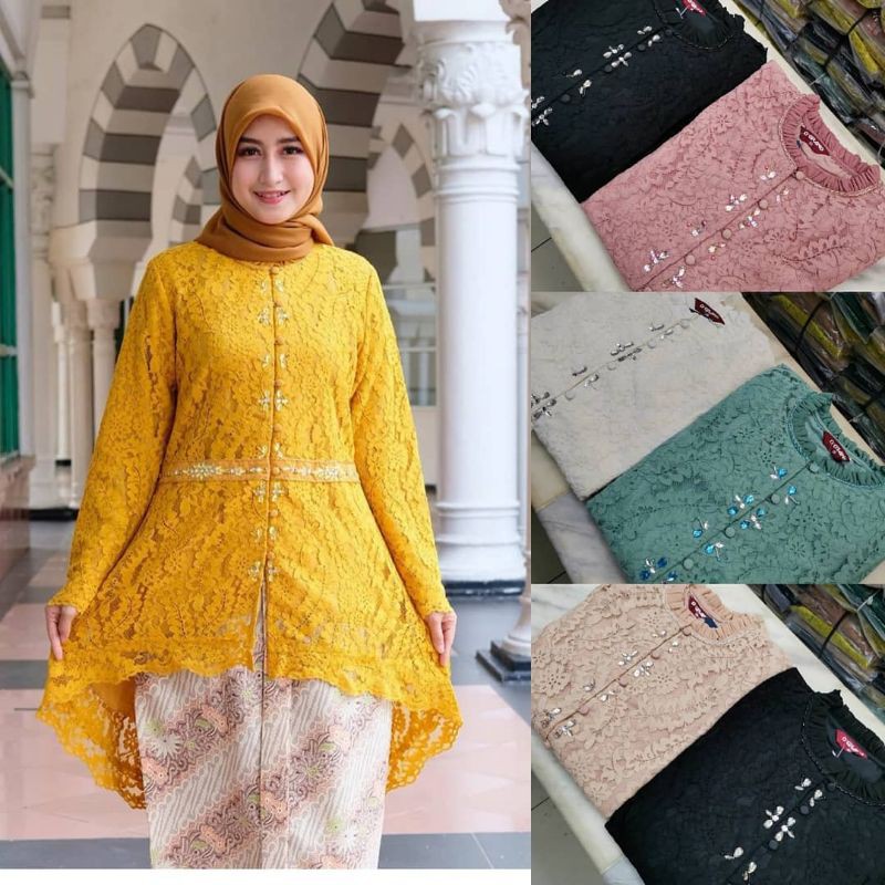 atasan kebaya brokat atasan tunik terbaru tunik tile kebaya modern kebaya mewah atasan kebaya
